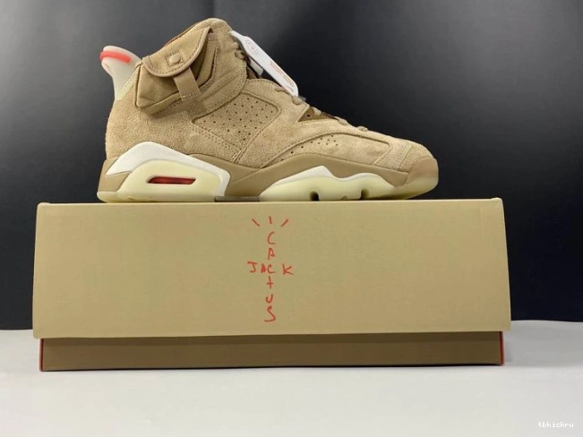 Reps TBkick Retro Khaki Travis Jordan Air Scott British DH0690-200 6 0807